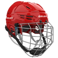 Bauer Re Akt 55 Hockey Helmet Combo -Hockey Hub Uk 55 c red